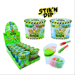 Sour shok stick N'dip - Boîte de 12 -