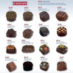 PRECOMMANDE Colis 1kg chocolats assortis (16 références) Castelain