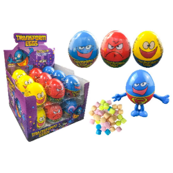 Tranform Eggs Oeufs fantaisie Funny Candy - boîte de 18