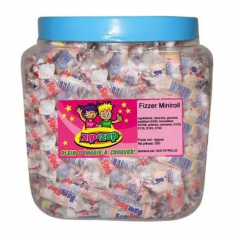 Minirolls fizzer Zip Zap dextrose - tubo de 300