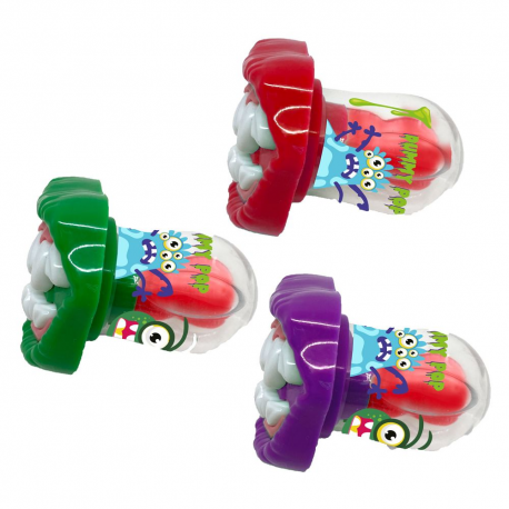 Sucettes Dummy Pop Horreur Fraise - présentoir de 24