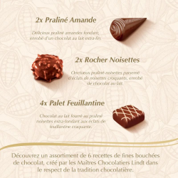 Lindt boîte Connaisseurs pralinés 180g