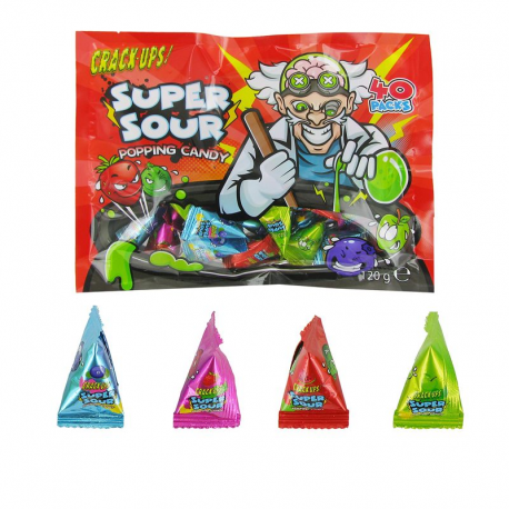 Méga Crack ups pétillants 3g - 40 sachets berlingot