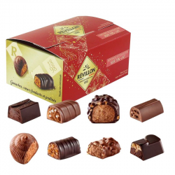 Ballotin de chocolats au lait et noir Révillon - 160g