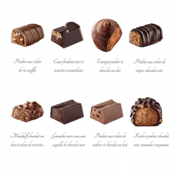 Ballotin de chocolats au lait et noir Révillon - 160g