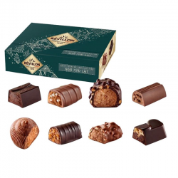 Ballotin de chocolats au lait et noir Révillon - 80g