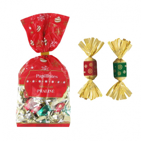 Papillotes praliné assorties fabrication Révillon - sachet 360g