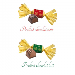 Papillotes praliné assorties fabrication Révillon - sachet 420g