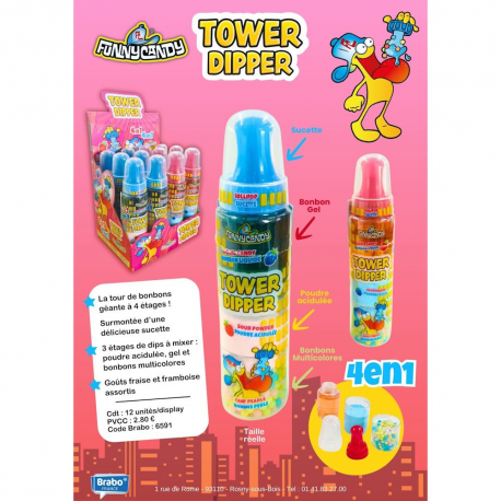Tower dipper Funny Candy- boîte de 12