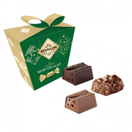 Papillotes en chocolat au lait et noir 70% Révillon - pochette de 300g