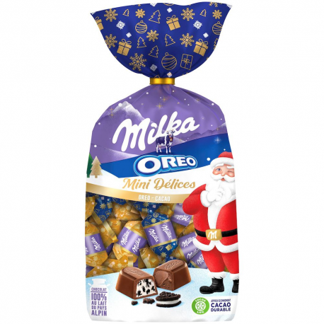 Assortiment de mini délices en chocolat Milka Oreo et cacao - 320g