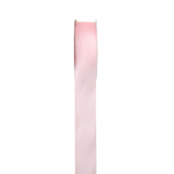 Ruban 10MM en satin double face ROSE - la bobine de 25 mètres