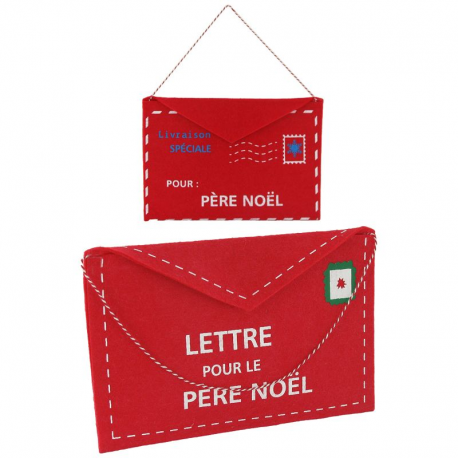 Enveloppe feutrine Noël à suspendre 15 friandises