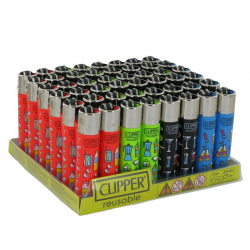 Briquets Clipper décors assortis Every Day 2 - le lot de 48
