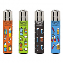 Briquets Clipper décors assortis Every Day 2 - le lot de 48