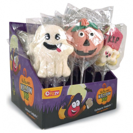 Sucettes Mallow Pop Halloween - boîte de 18