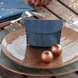 Pochettes Jeans en coton - 4 pièces