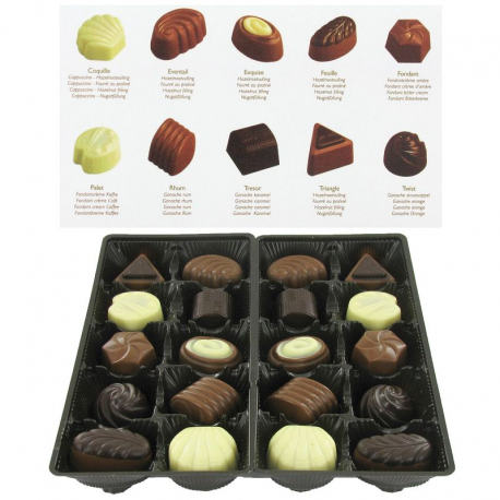 PRECOMMANDE Ballotin Cupido assortiment de chocolats Belges - 250g