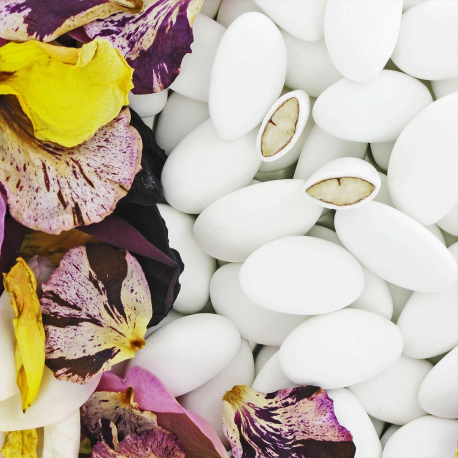 Dragées amande Avola Royales (45% amande) BLANC MAT - 1kg