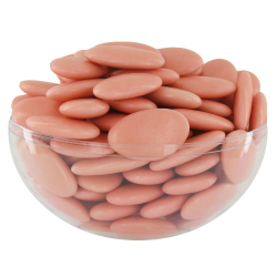 Dragées chocolat extra 71% corail - 1kg