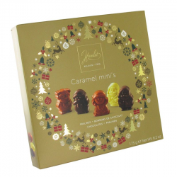 Chocolats caramel mini's Hiver - boîte de 175g