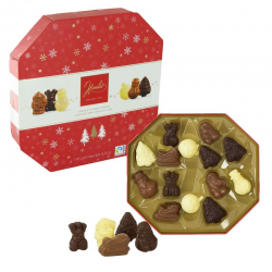 Figurines assorties en chocolat praliné - boîte de 195g
