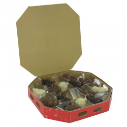 Figurines assorties en chocolat praliné - boîte de 195g