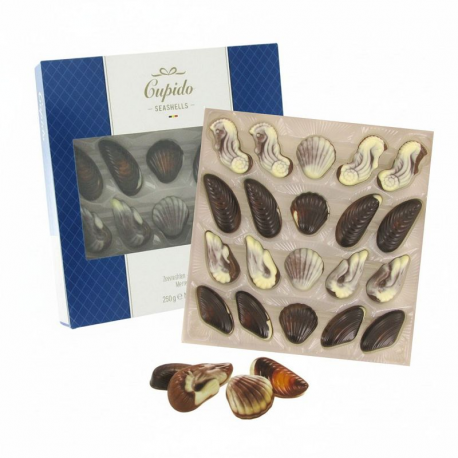 Fruits de mer en chocolat praliné - boîte de 250g