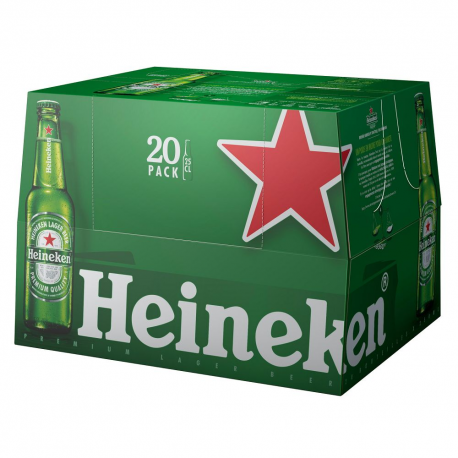 Heineken bouteille en verre 25cl - pack de 20