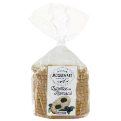 Sablés pâtissiers myrtille (lunettes fourrées) 350g - 8 paquets