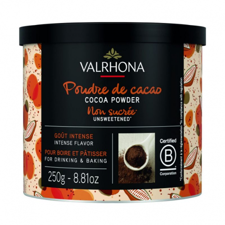 Cacao en poudre Valrhona - boîte de 250g