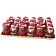 Moulages Pères Noël et Elans en chocolat décoré 55g - plateau de 36