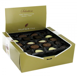Sélection de chocolats Belges assortis - coffret de 500g