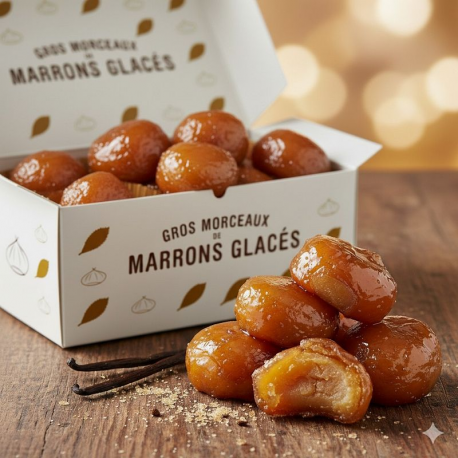 Ballotin de Marrons glacés (gros morceaux) - 250g