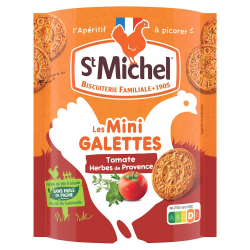 Mini galettes tomates St Michel 100g- carton de 11 sachets