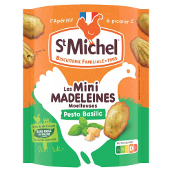 Mini madeleines pesto St Michel 100g - carton de 11 sachets