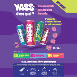 Yass Citrus Twister 33cl aux fibres prébiotiques - pack de 12