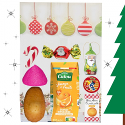 Sachet Goûter de Noël Gourmand 8 pièces (dont madeleine et boisson)