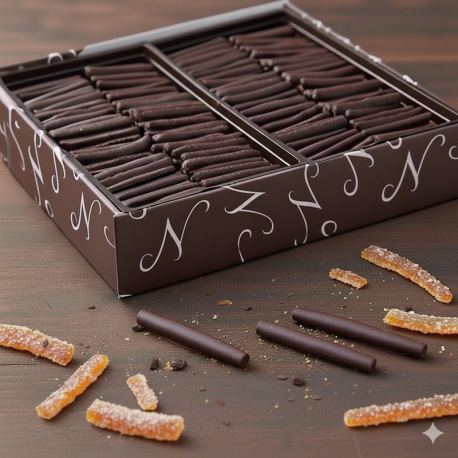 PRECOMMANDE Orangettes chocolat noir - boîte de 2kg