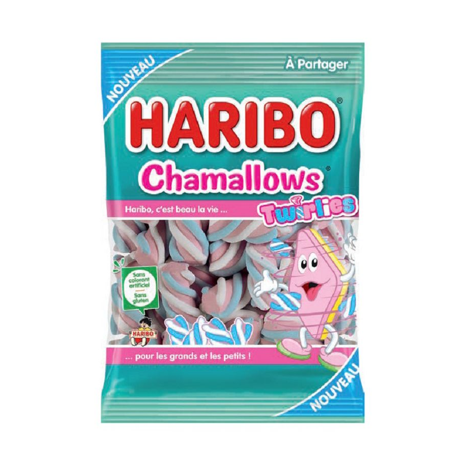 Chamallow Twirlies HARIBO 140g - 20 sachets