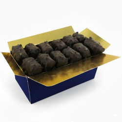 Malakoffs chocolat noir et pâte d'amandes à la pistache - ballotin 250g