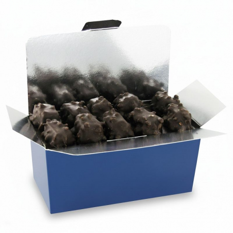PRECOMMANDE Malakoffs praliné noir à l'ancienne - ballotin de 250g
