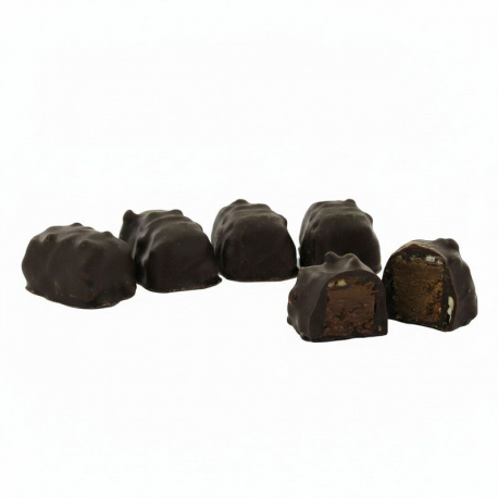 PRECOMMANDE Malakoffs praliné noir à l'ancienne - ballotin de 250g