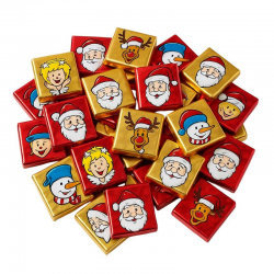 Napolitains assortis spécial Noël - carton de 4kg (563 pièces)