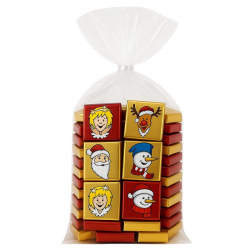 Napolitains assortis spécial Noël - sachet de 1kg (environ 100 pièces)