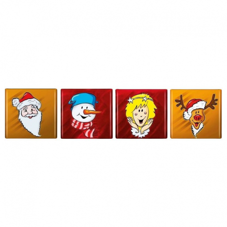 Napolitains assortis spécial Noël - sachet de 1kg (environ 100 pièces)