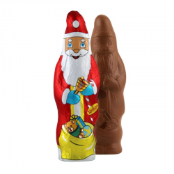 Pères Noël en chocolatau lait s/alu 100g 21,7cm - carton de 15