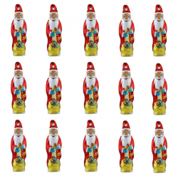 Pères Noël en chocolatau lait s/alu 100g 21,7cm - carton de 15