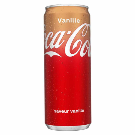 Coca cola vanille boîtes 33cl - 24 canettes
