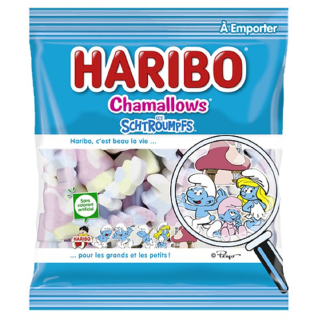 Chamallow schtroumpfs HARIBO 100g - 30 sachets
